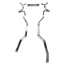 For Chevy Camaro 67-68 Exhaust System 304 Ss Transverse Turbo Dual Header-back