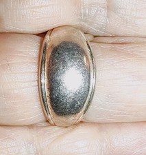 REAL Sterling Silver, Solid Plain Dome Band Ring, Size 9 292