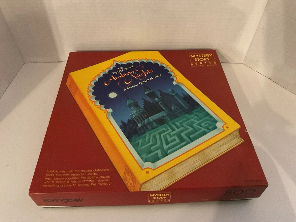 Springbok Jigsaw Puzzles Lot Of 2, 500 Piece Each Mystery Story Sealed Unopened - Image 2 of 4