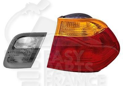 Feu arrière droit de qualité origine pour BMW E46 berline et break optique extérieur rouge or