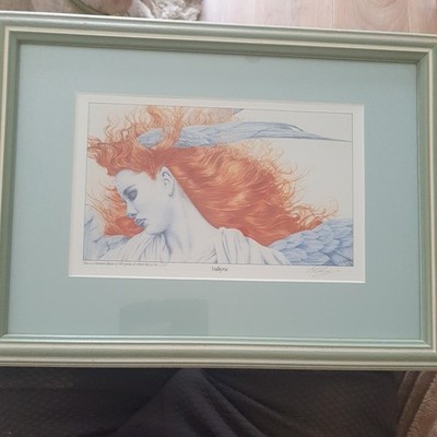 Ed Org   Red Haired Valkyrie'' Limited Edition  #170/500 signed Print.