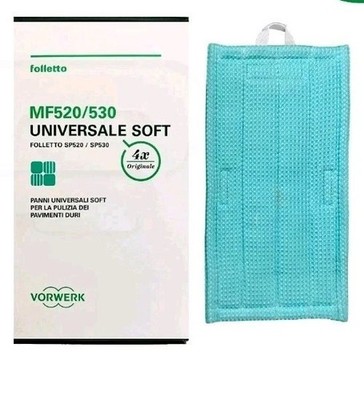 4 ORIGINAL UNIVERSAL CLOTHS FOR VORWERK FOLLETTO KOBOLD PULILAVA SP520 SP530