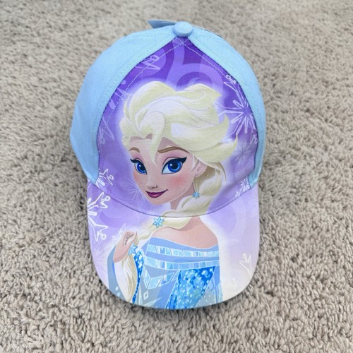 Disney Hat Elsa Youth Girls Strapback Baseball Cap 100% Cotton Kids Toddler NWT - Picture 4 of 11