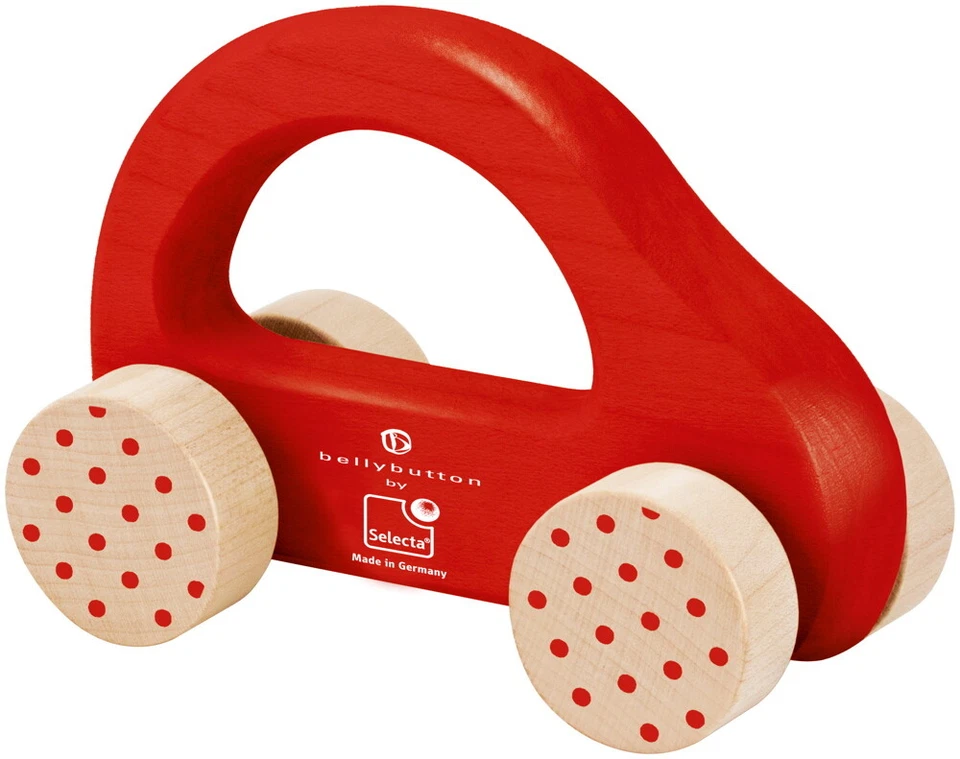 Bellybutton by Selecta Exklusic Holz Rollspielzeug Schiebeauto rot 64007