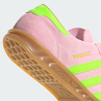 adidas WMNS Hamburg Clear Pink Solar Green JS0683 Women's