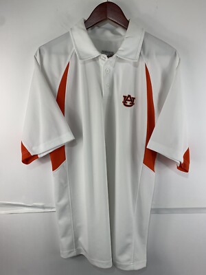 LO2 Augusta Sportswear/Russel Dri-Power Mens Medium Auburn Short Sleeve Polos