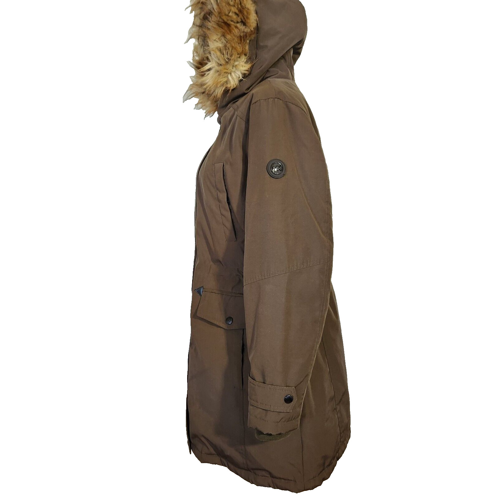 MICHAEL Michael KORS Long Down Jacket $340 Sz L W… - image 3