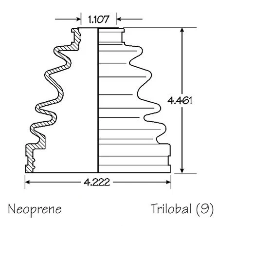 4 件套内外 CV 轴轴靴套件适用于丰田 4Runner 1996 - 2002 4WD 4x4 — 第 4/4 张图片