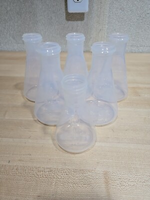 Lot Nalgene Plastic Laboratory Lab Volumetric Flasks Mix 5x 250ml 1x 125ml USA