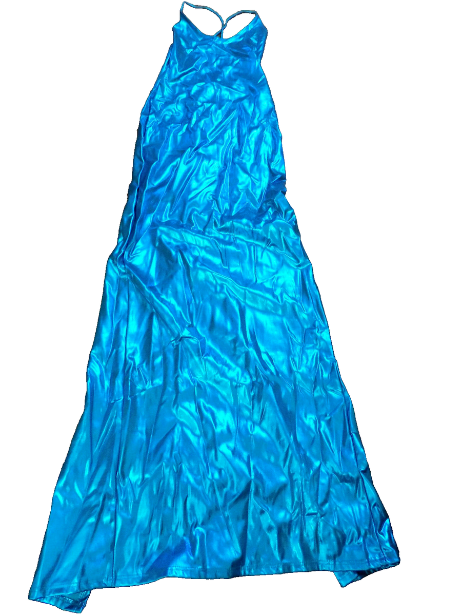 Disco QUEEN Elegant Moments Metallic Teal Blue stretch Long Sexy Dress sz M | eBay Disco QUEEN Elegant Moments Metallic Teal Blue stretch Long Sexy Dress sz M | eBay