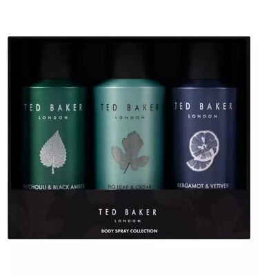 Ted Baker Mens Body Spray Collection Trio Mens Gift Set