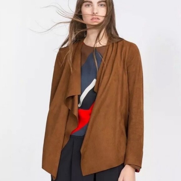 zara waterfall jacket