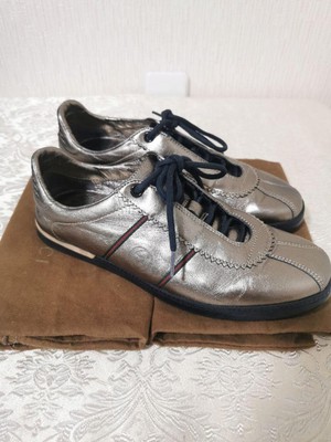 Gucci Sneakers Shoes Sherry Line Metallic Color Size 35.5 US 