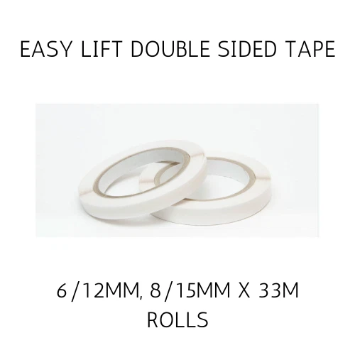 Nastro biadesivo Easy Lift 6/12mm 8/15mm 33m rotolo adesivo artigianale forte