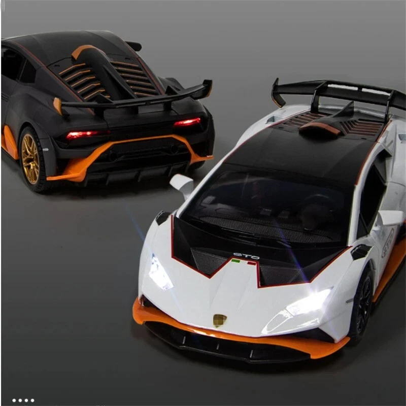 1:24 HURACAN STO Aleación Coche Deportivo Modelo Metal Juguete Modelo Simulación Niños Juguete Regalo Foto 4 de 4