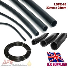 Black LDPE Plastic Water Pipe Garden Irrigation Tube Watering 4 Bar Hydroponics