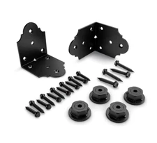 OWT Laredo Sunset 4 in. x 12-Gauge Galv. St. Rafter Clip Angle Brackets (2-Pack)