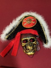 Pirate Hat And Skeleton Pirate Face Mask Perfect For Halloween