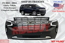 Fit 2021 22 - 2024 Chevy Tahoe / Suburban Premier Front Bumper Complete Assembly
