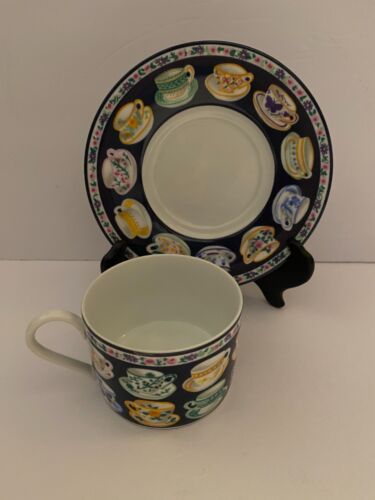 Vintage Whittard of Chelsea Teetasse und Untertasse. - Bild 2 von 3