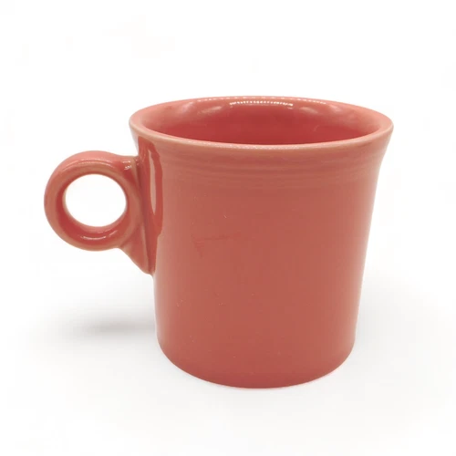1989 Fiesta Persimmon Cup Mug By Homer Laughlin Ring Handle