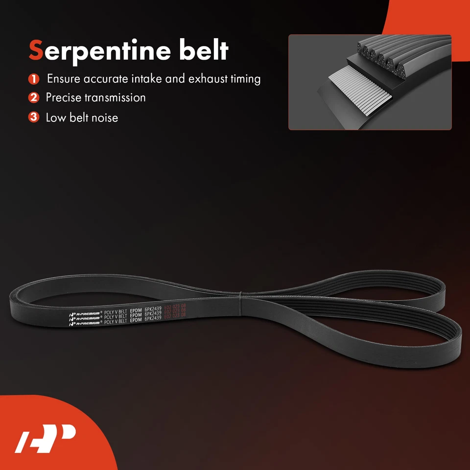 3x Serpentine Belt Drive Component Kit for Chevrolet Blazer Express 1500 Tahoe - Image 4 of 4