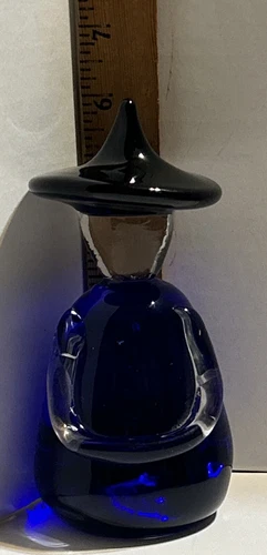 One VTG FORMIA VETRI DI MURANO Glass Asian Oriental Chinese Men Figurine