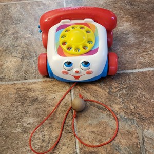 Fisher Price Chatter Telefono 00 Bebe Nino Juguete Rotary Tire Ebay