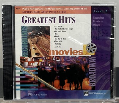 Alfred's Basic Adult Piano Course Greatest Hits Level 2 Audio CD Hal Leonard Pub