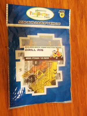 Funstruction Toys Building Brick Construction Series Drill Rig FT21004 35 pieces