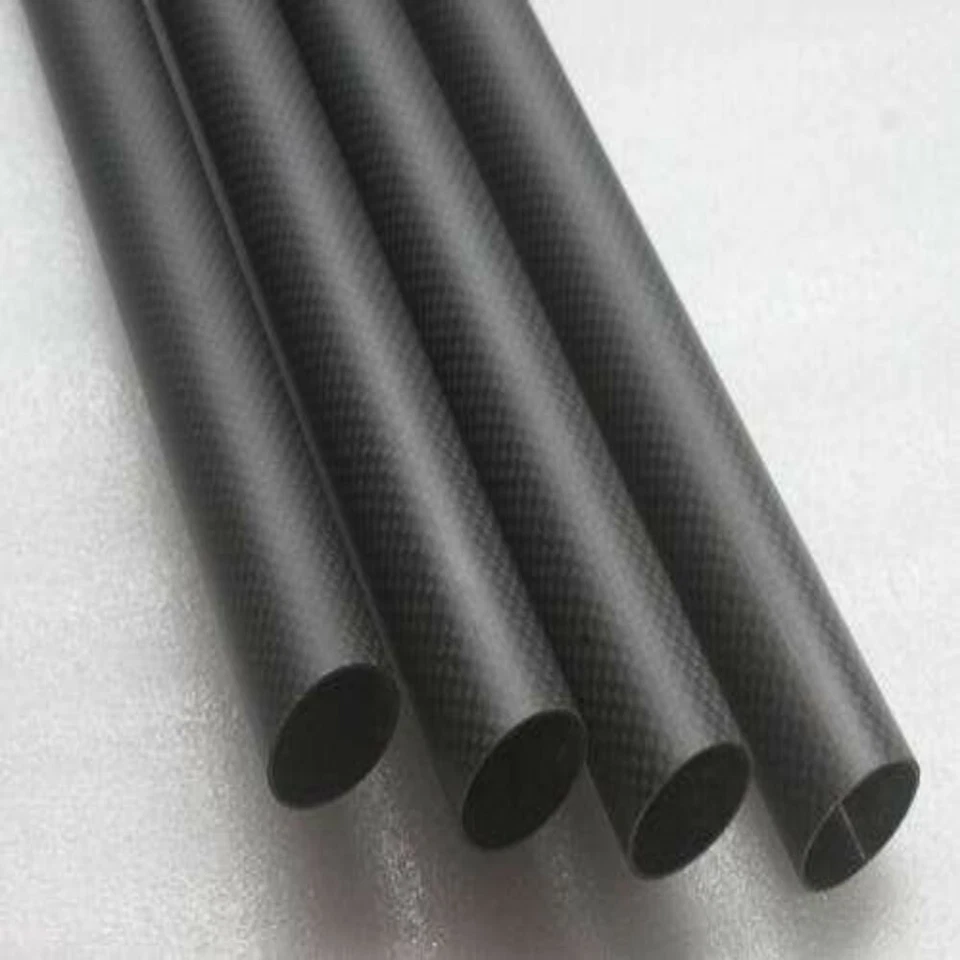 Tubo de fibra de carbono 3K OD 12mm x ID 10mm 9mm 8mm 6mm x 500mm (envuelto en rollo) Foto 3 de 4