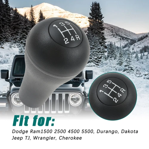 Perilla de cambio manual e inserto para Jeep TJ Wrangler Cherokee 52104174 - Imagen 1 de 8