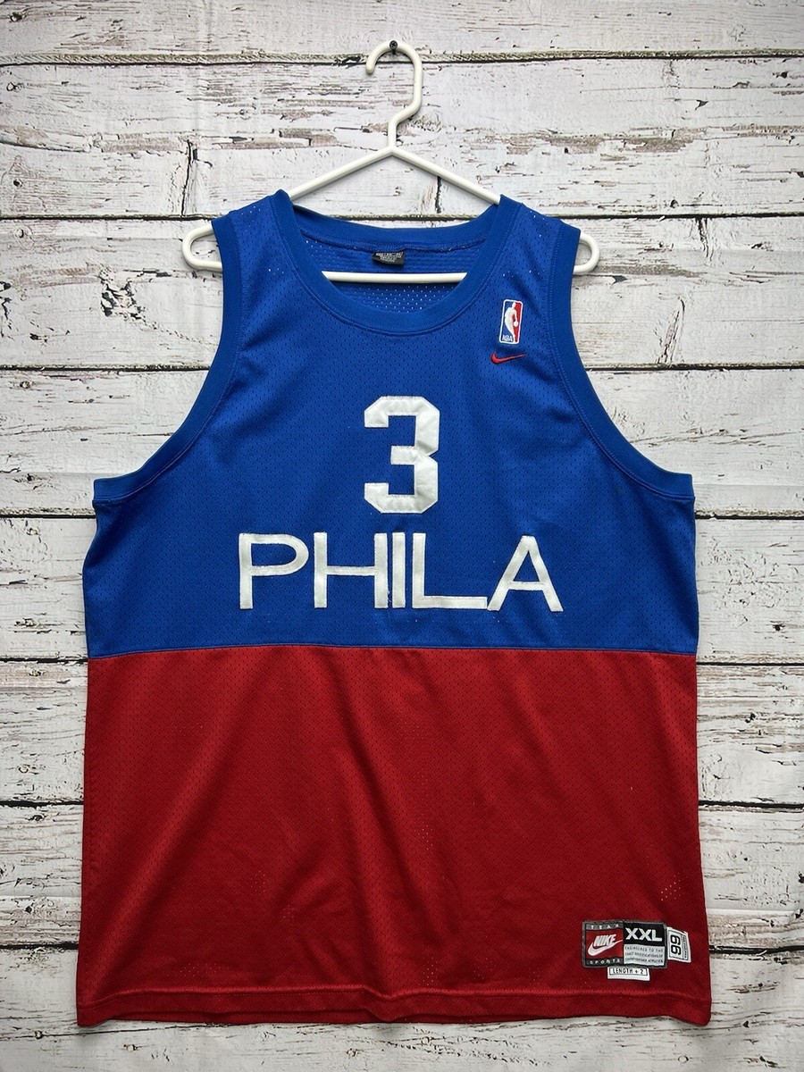 NIKE SIXERS IVERSON 3 NBA バスケ ユニフォーム VTG Allen Iverson #3 Philadelphia 76ers Nike Team NBA Stitched