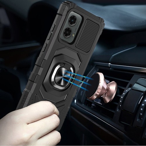 Für Motorola Moto G 5G 2024 Hybrid Dual Layer Magnet Ring Ständer Hülle Cover - Bild 7 von 47