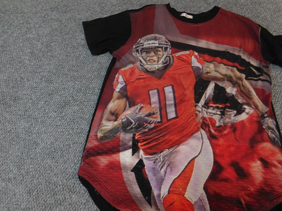 Camisa Atlanta Falcons Grande Para Hombre Roja Julio Jones NFL Fútbol Foto 3 de 4