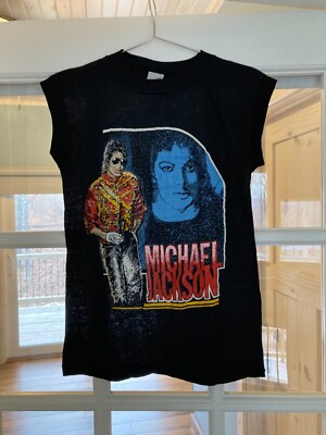 Vintage '80s t shirt sleeveless Michael Jackson NOS Hip Hop