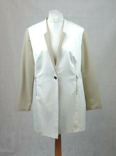 Ashley Brooke 2 Tone Cream And Beige Blazer Size 22 Uk Cr017 Ee 07