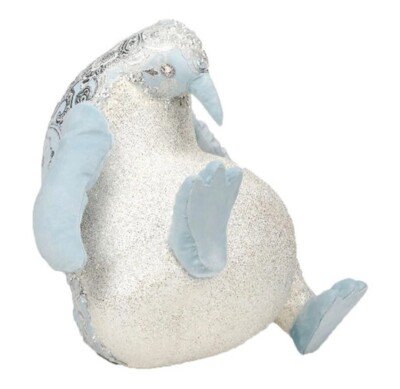 December Diamonds 08-08533 Sleigh Ride 12'' Penguin Playing Figurine Home Decor
