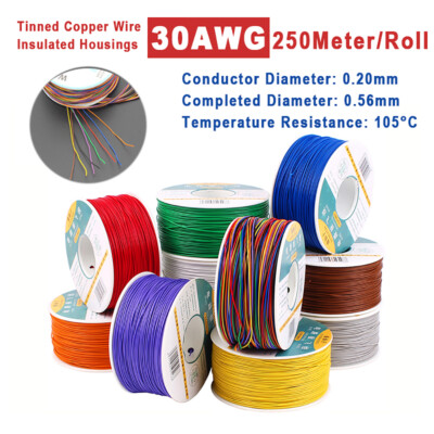 30AWG Electrical Wire OK Wire 250m Single Core PCB Jumper Cable Wire Copper Wire