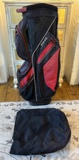 Ping Traverse Golftasche 14-fach rot schwarz Schultergurt Regenhaube