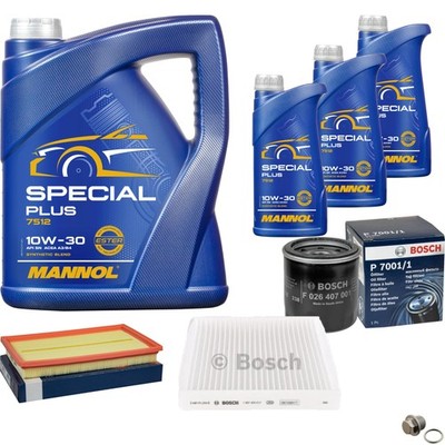 BOSCH Inspektionspaket 8L MANNOL Special Plus 10W-30 für Subaru Forester 2.0 X