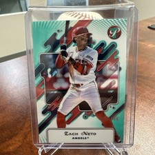 2025 Topps Pristine - Zach Neto #198 Pristine Aqua Refractor /199 Angels