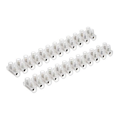 30A 12 Position Double Row Terminal Block Barrier Cable Connector Type U , 2pcs