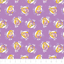Disney Fabric Forever Princess Rapunzel Circles 100 Cotton From Camelot BTY