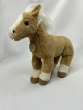 Miyoni Aurora World Plush White Mane Tail Horse Pony Palomino 10”