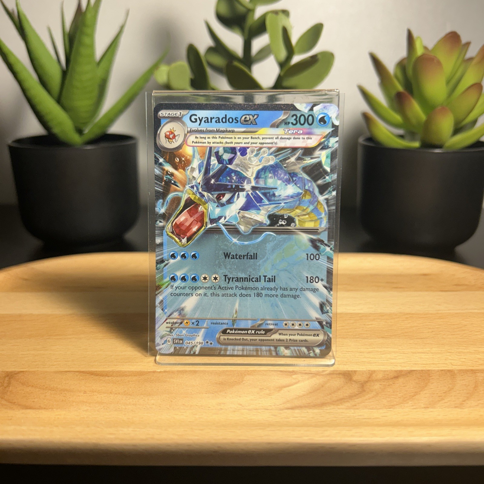 Pokemon TCG Gyarados EX Double Rare Card 045/198 Scarlet & Violet Base Set NM