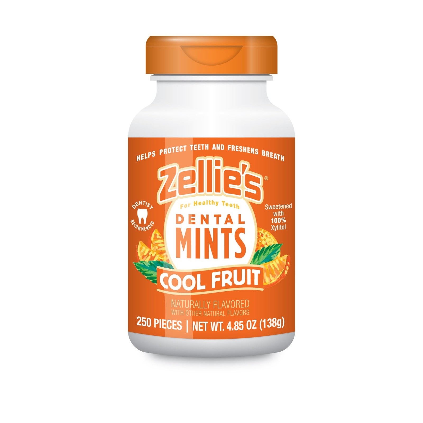 Zellie's | 100% Xylitol Cool Fruit Mints Breath Mints | No Aspartame, Gluten ...