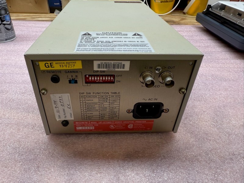 SONY UP-870MD ANALOG Graphic Printer TESTED GOOD w/ warranty | eBay
