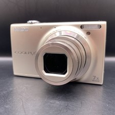 Nikon COOLPIX S6100 Silver 16.0 MP 7x Zoom Digital Camera Excellent From Japan