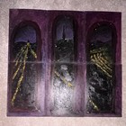 Original triptych oil painting set of 6, A4 paintings